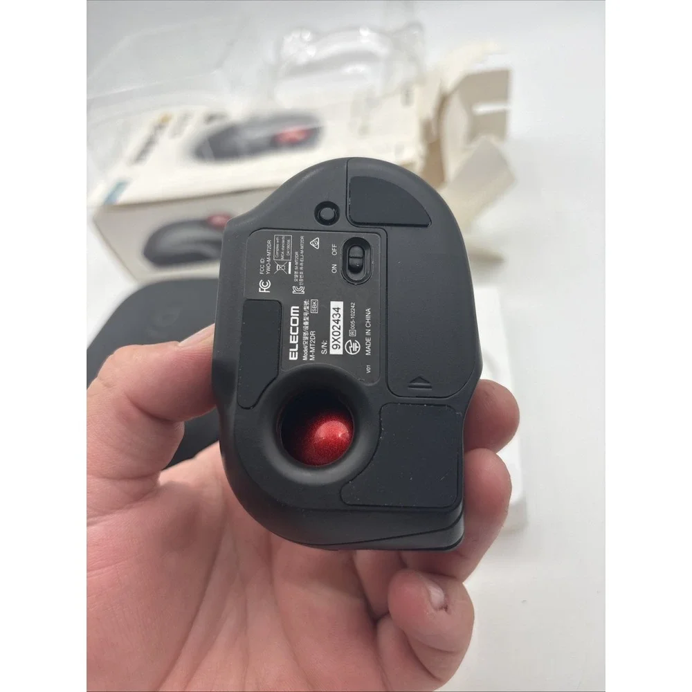 ELECOM Wireless Trackball Mouse M-MT2DRSBK S size 5-Button JP